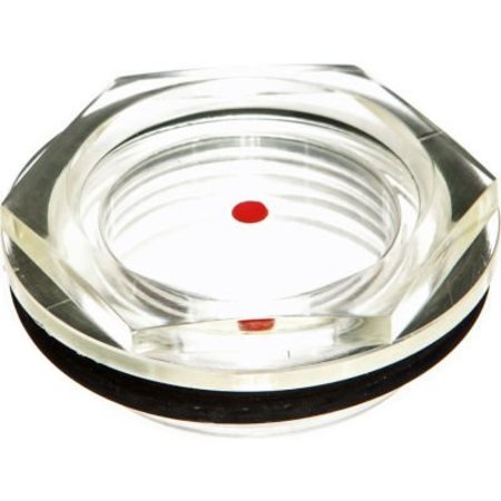 J.W. WINCO Plastic Fluid Level Sight Glass - G 3/8" Pipe Thread - J.W. Winco 6311010 TLT-G3/8